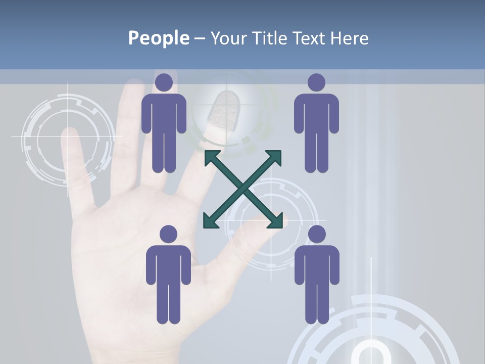 Single Hand Human PowerPoint Template