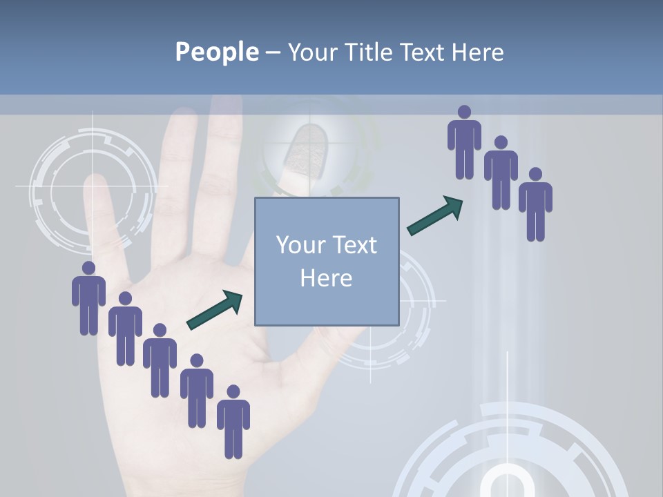 Single Hand Human PowerPoint Template