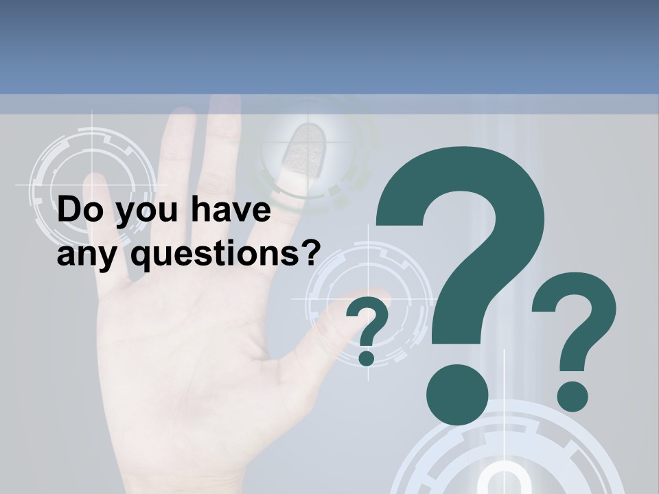 Single Hand Human PowerPoint Template