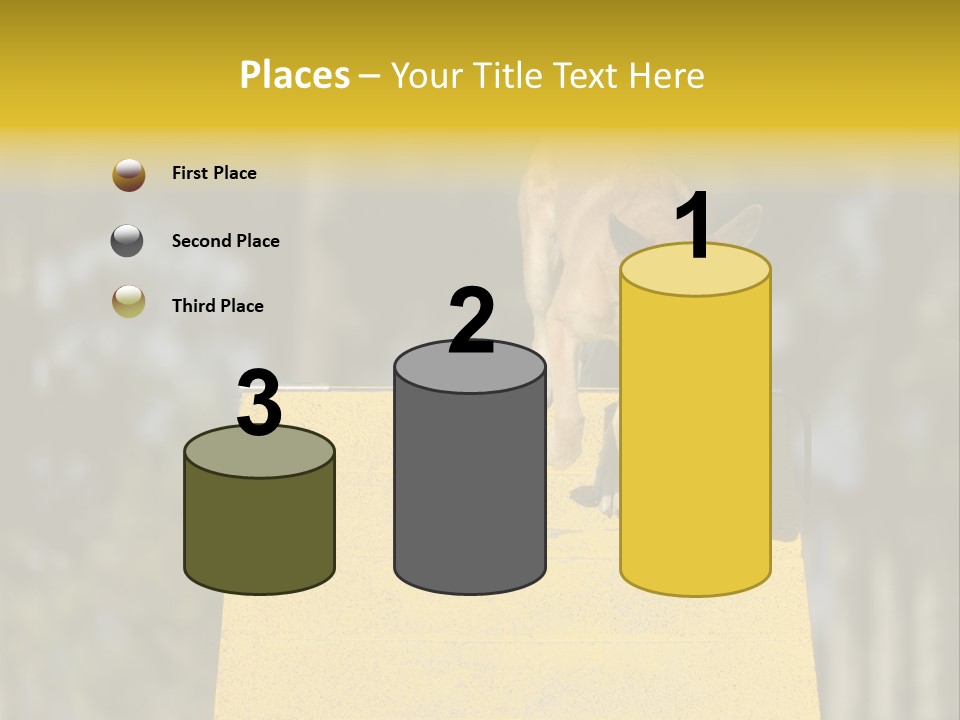 Looking At View Balance Young PowerPoint Template