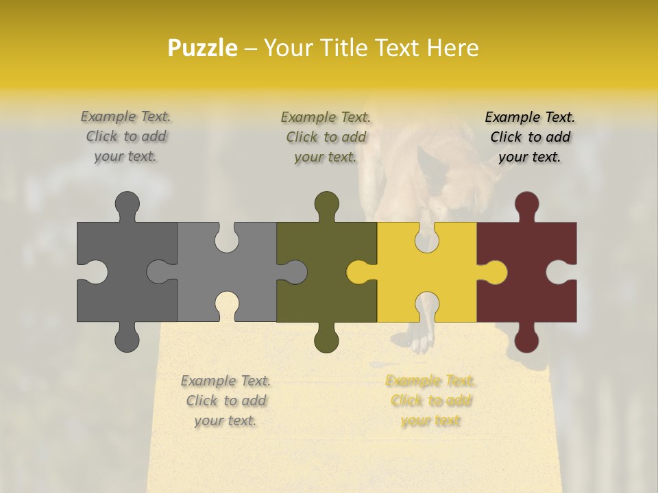 Looking At View Balance Young PowerPoint Template