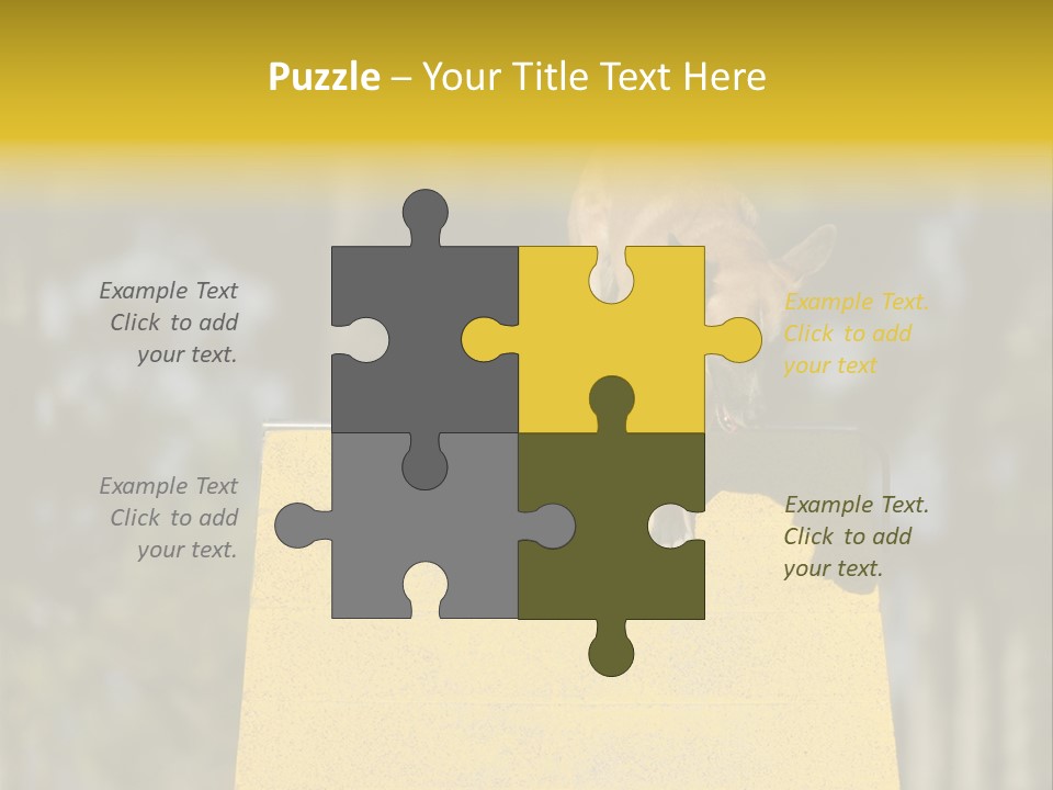 Looking At View Balance Young PowerPoint Template