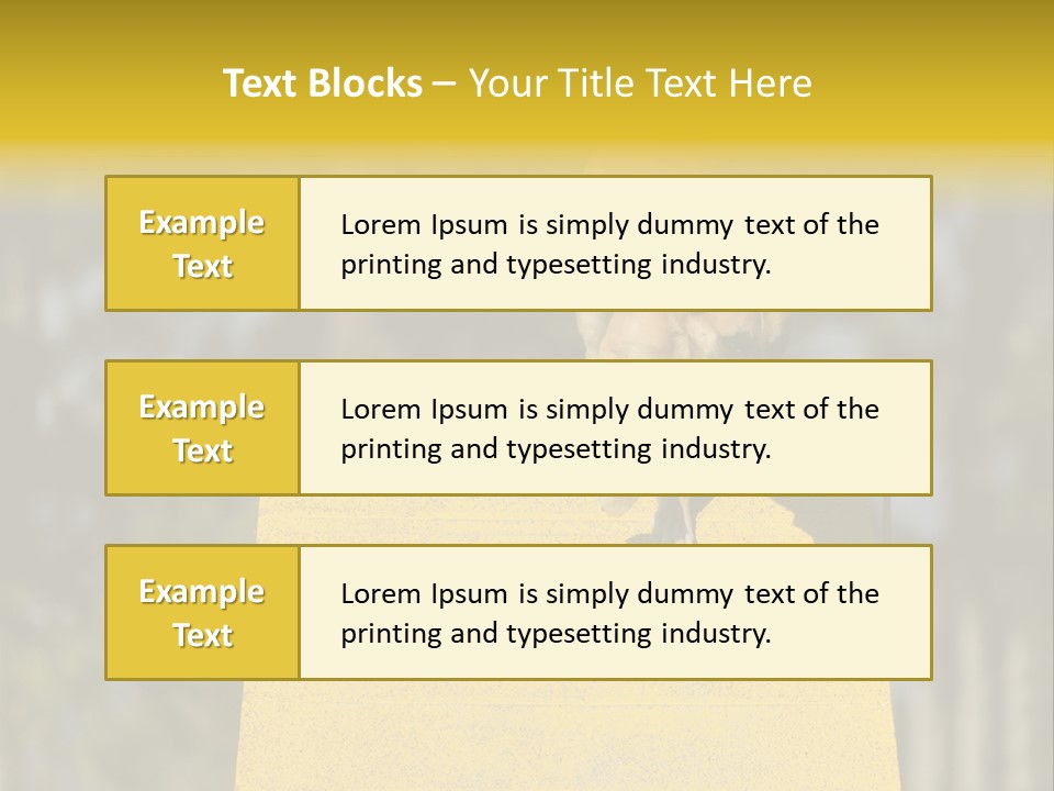 Looking At View Balance Young PowerPoint Template