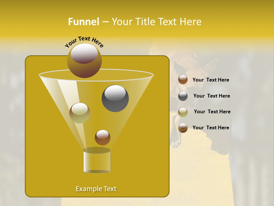 Looking At View Balance Young PowerPoint Template
