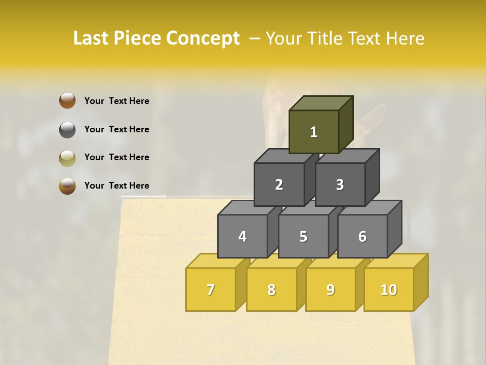 Looking At View Balance Young PowerPoint Template
