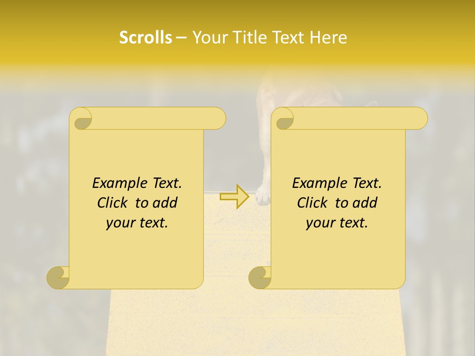 Looking At View Balance Young PowerPoint Template