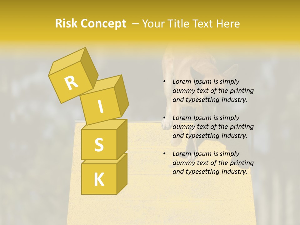 Looking At View Balance Young PowerPoint Template