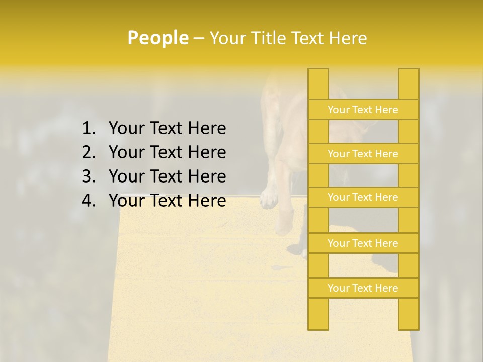 Looking At View Balance Young PowerPoint Template