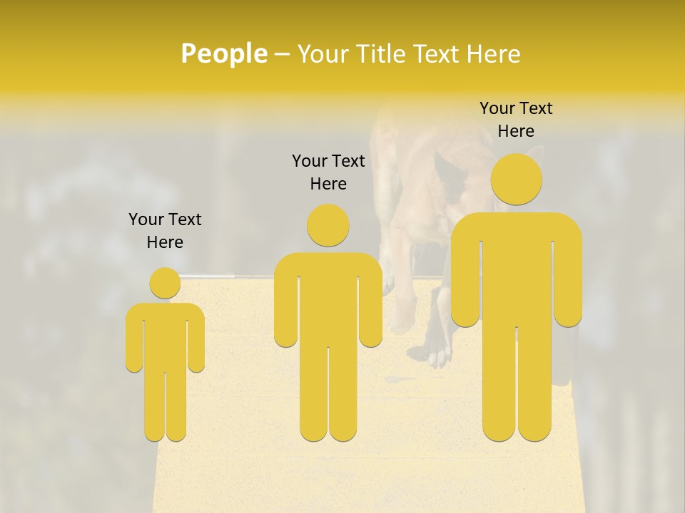 Looking At View Balance Young PowerPoint Template