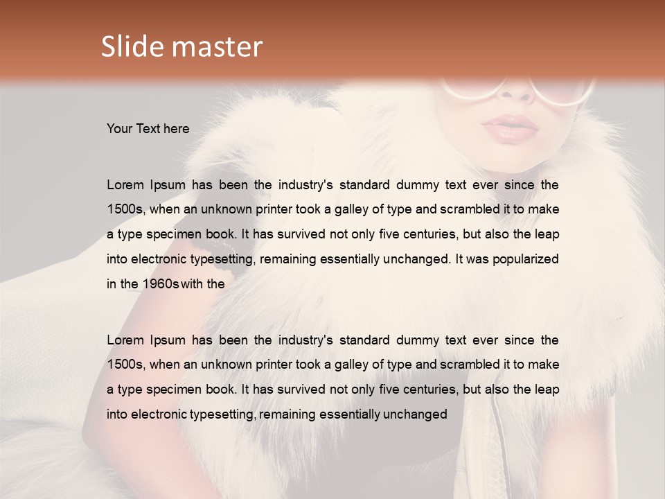 Closeup Refinement Decorations PowerPoint Template