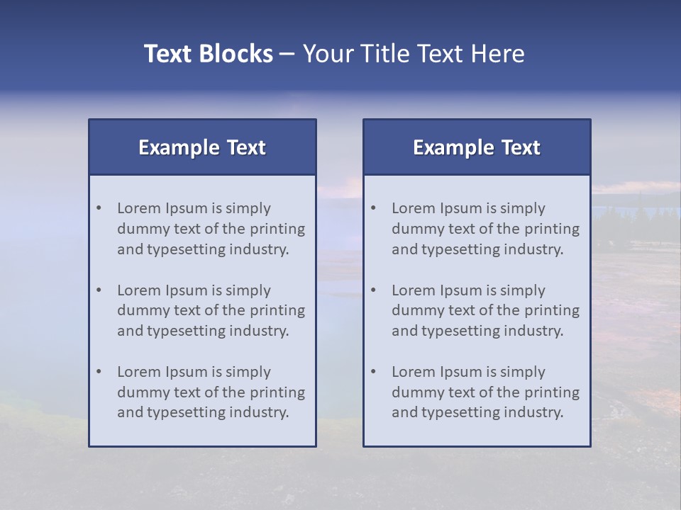 Sunlight Thermal Beauty PowerPoint Template
