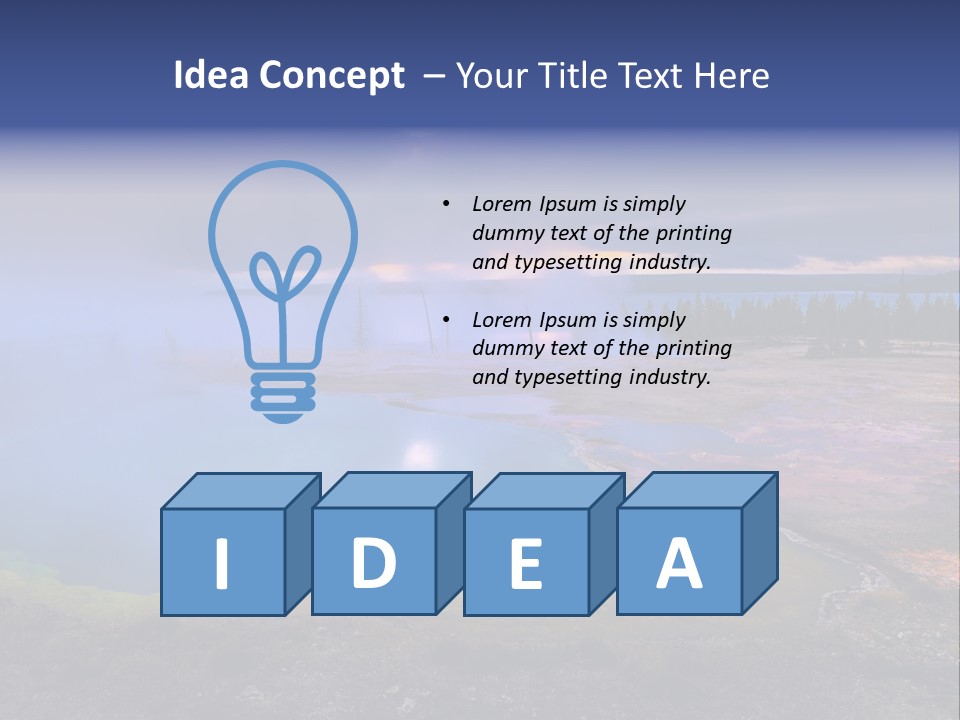 Sunlight Thermal Beauty PowerPoint Template