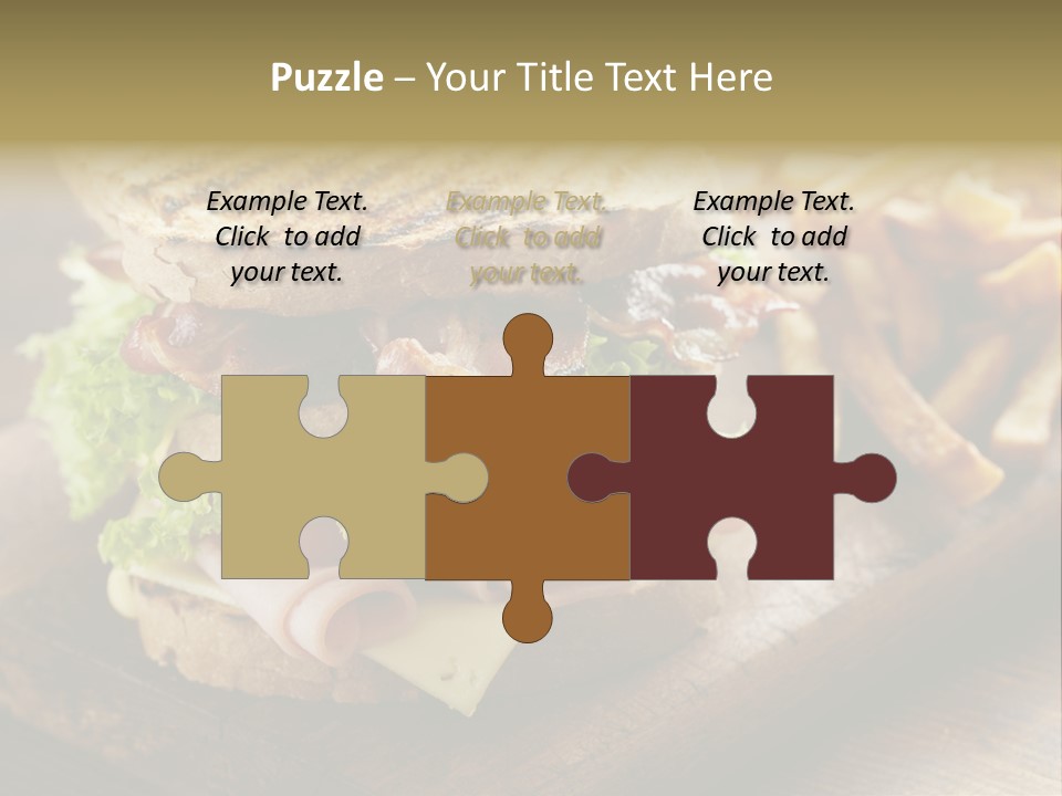 Cheese Toast Bread Blt PowerPoint Template