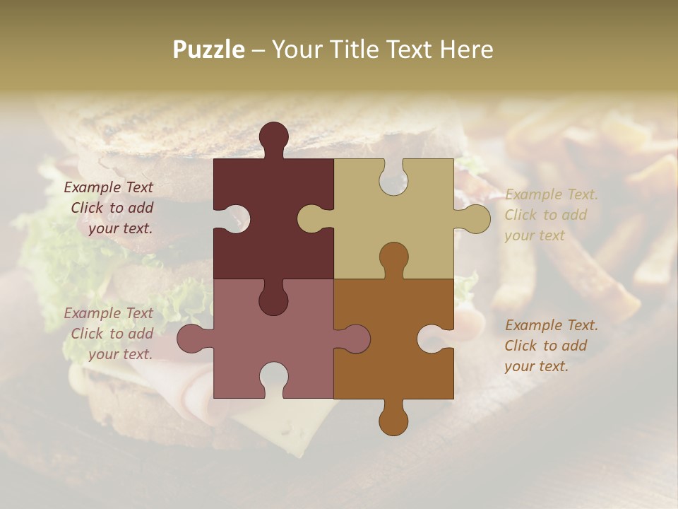 Cheese Toast Bread Blt PowerPoint Template