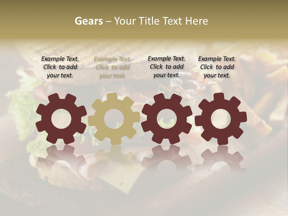 Cheese Toast Bread Blt PowerPoint Template