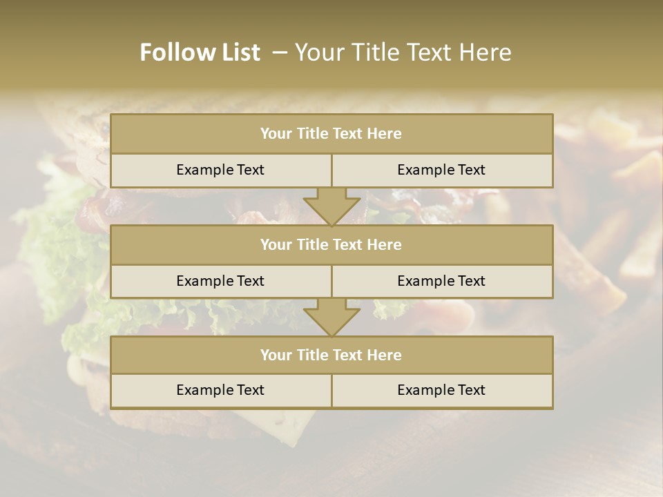 Cheese Toast Bread Blt PowerPoint Template