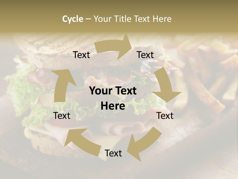 Cheese Toast Bread Blt PowerPoint Template