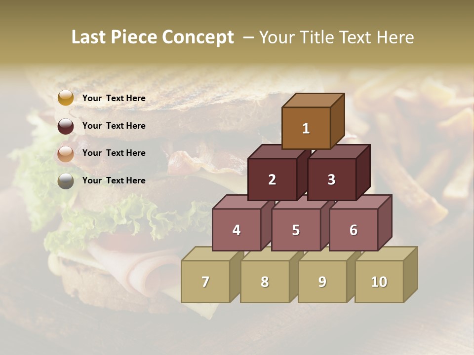 Cheese Toast Bread Blt PowerPoint Template