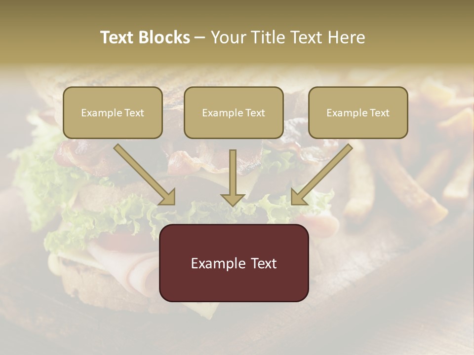 Cheese Toast Bread Blt PowerPoint Template
