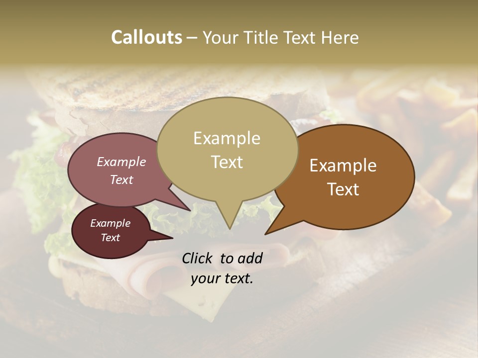 Cheese Toast Bread Blt PowerPoint Template