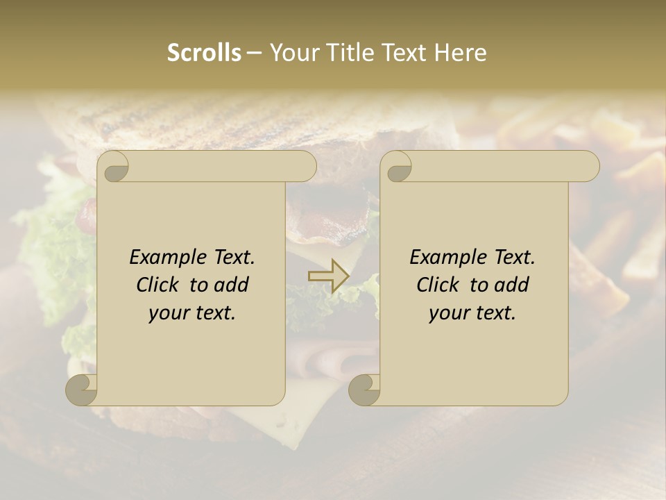Cheese Toast Bread Blt PowerPoint Template