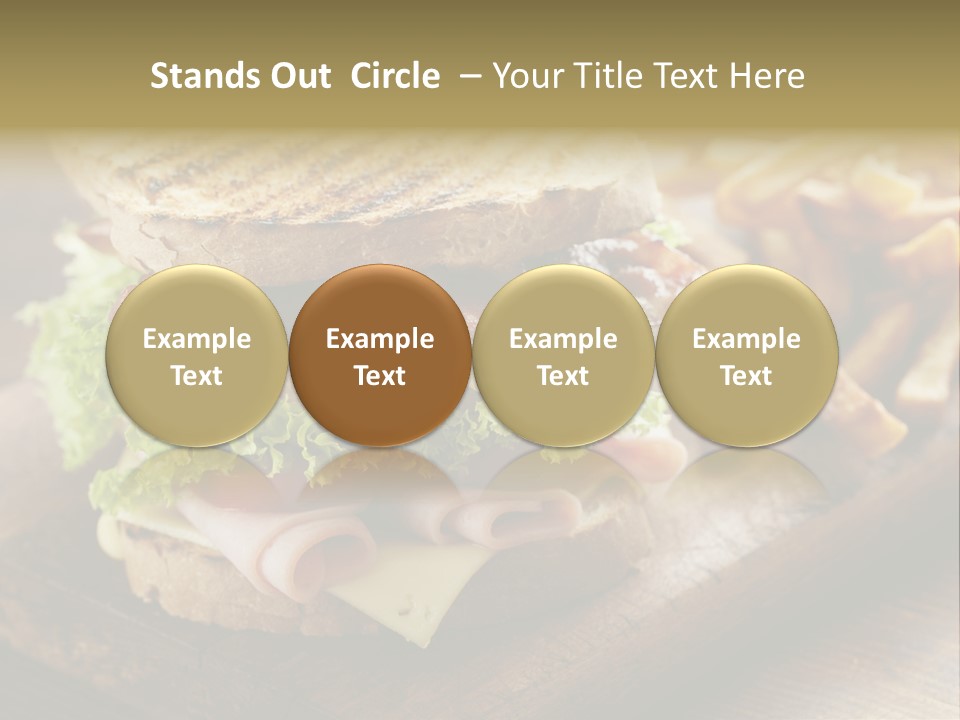 Cheese Toast Bread Blt PowerPoint Template