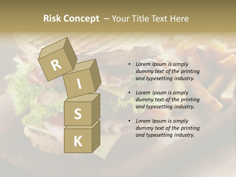 Cheese Toast Bread Blt PowerPoint Template