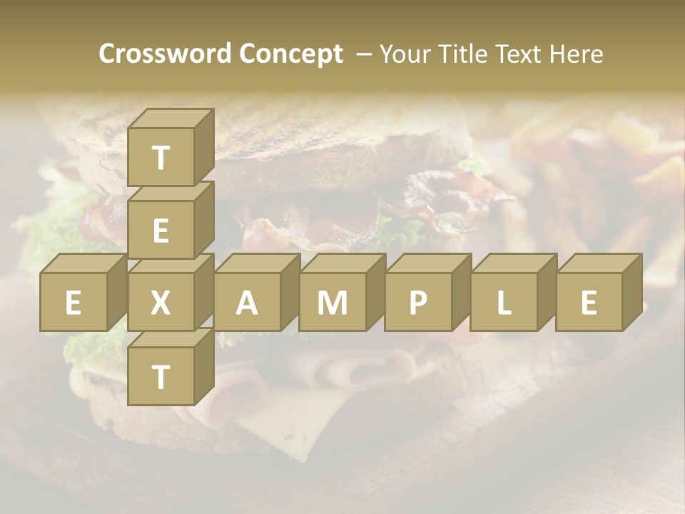 Cheese Toast Bread Blt PowerPoint Template