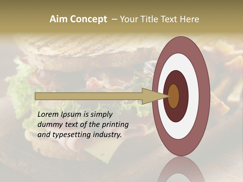 Cheese Toast Bread Blt PowerPoint Template