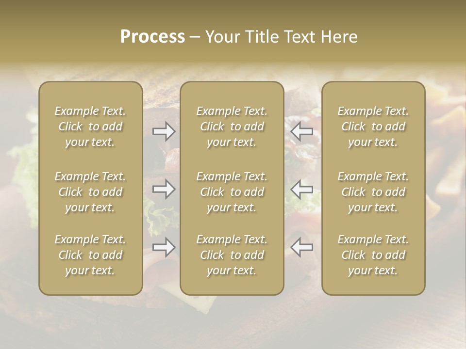 Cheese Toast Bread Blt PowerPoint Template