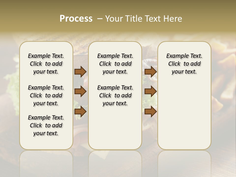 Cheese Toast Bread Blt PowerPoint Template