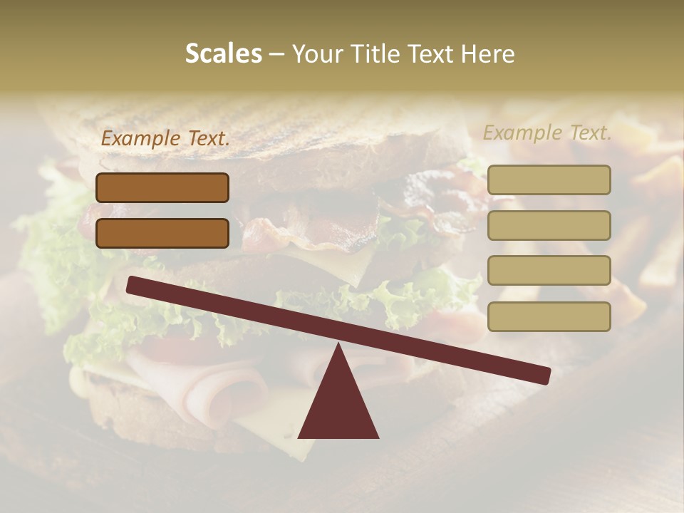 Cheese Toast Bread Blt PowerPoint Template