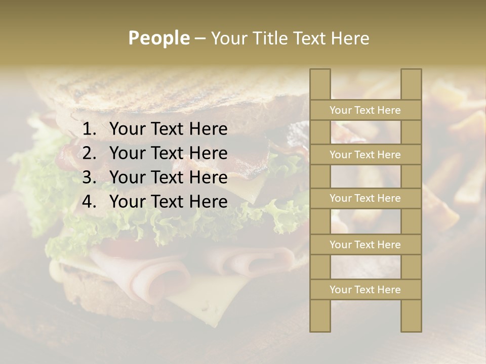 Cheese Toast Bread Blt PowerPoint Template