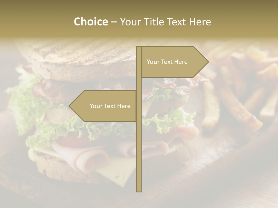 Cheese Toast Bread Blt PowerPoint Template