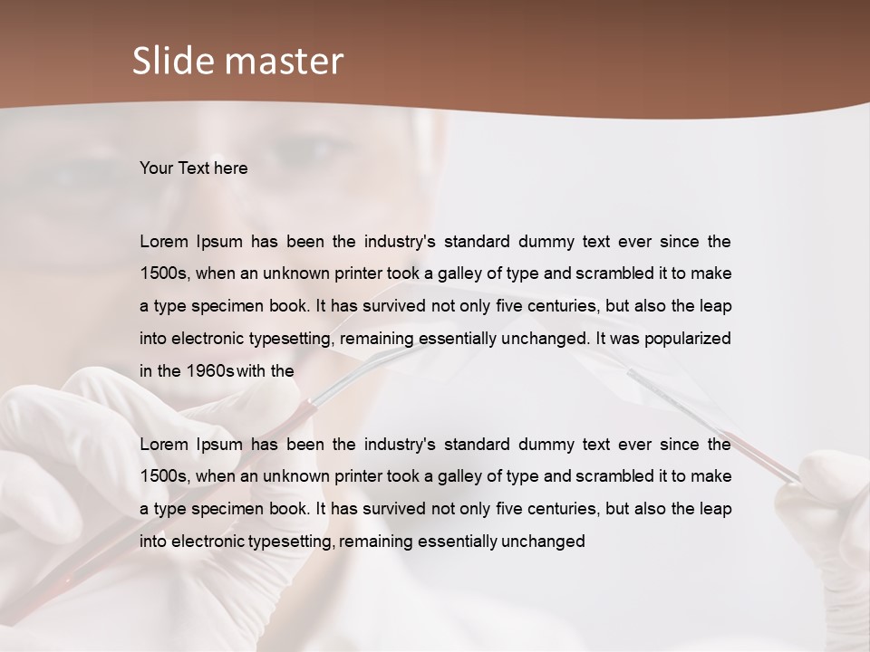 Research Piece Scientist PowerPoint Template