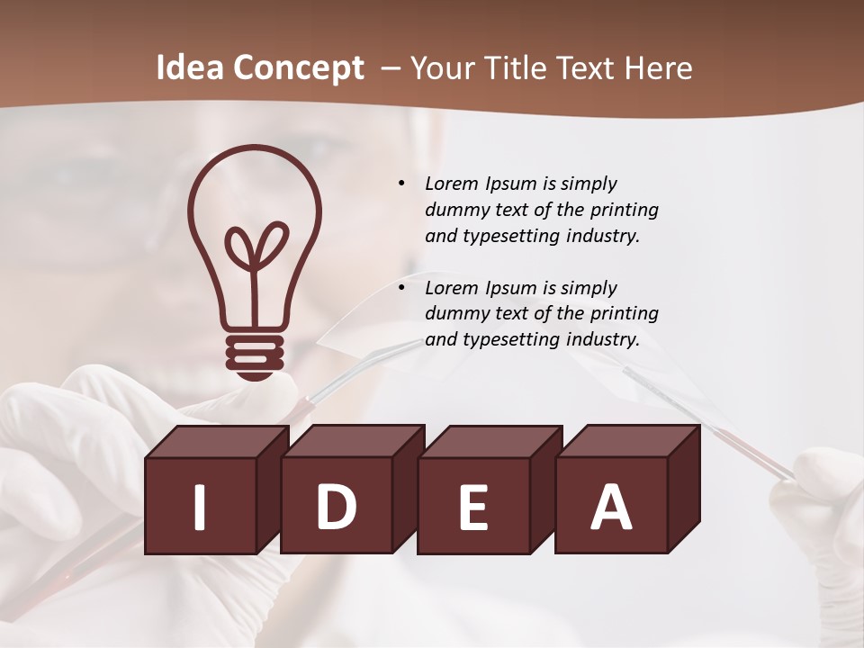 Research Piece Scientist PowerPoint Template