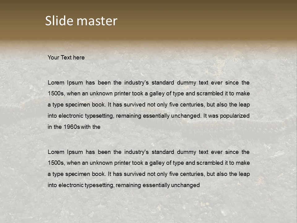 Processionary Pine Forest PowerPoint Template