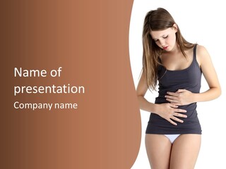 Panties Constipation Body Part PowerPoint Template