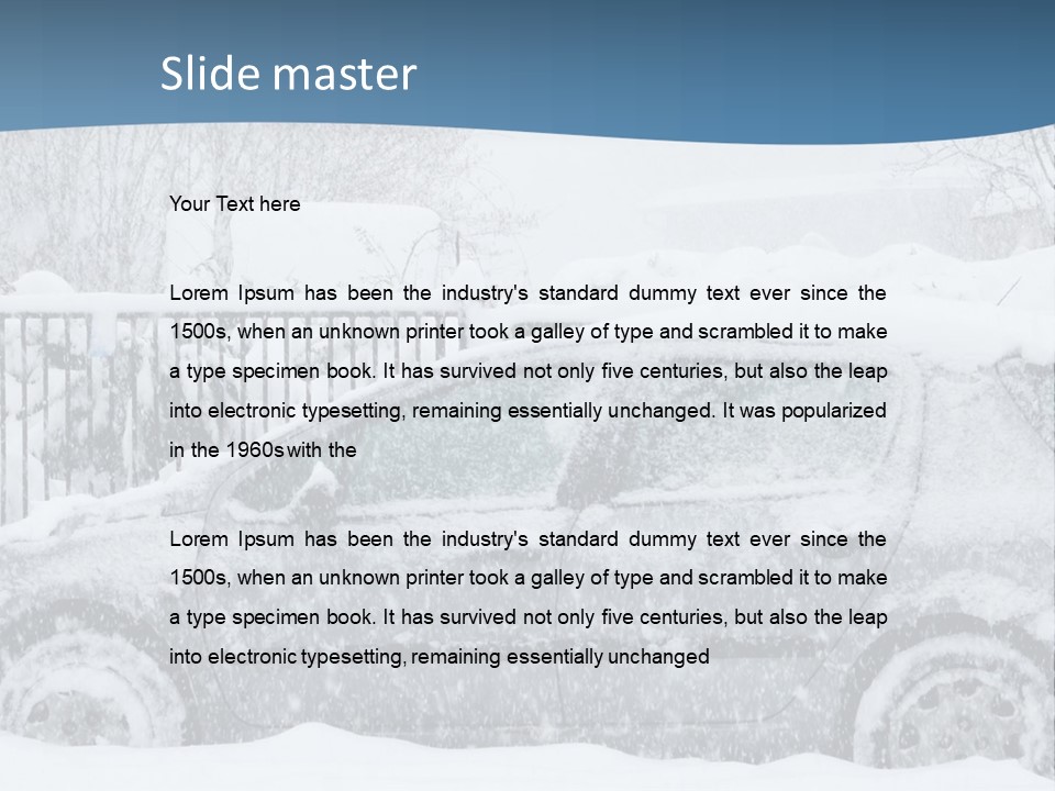 Season Climate Snowstorm PowerPoint Template