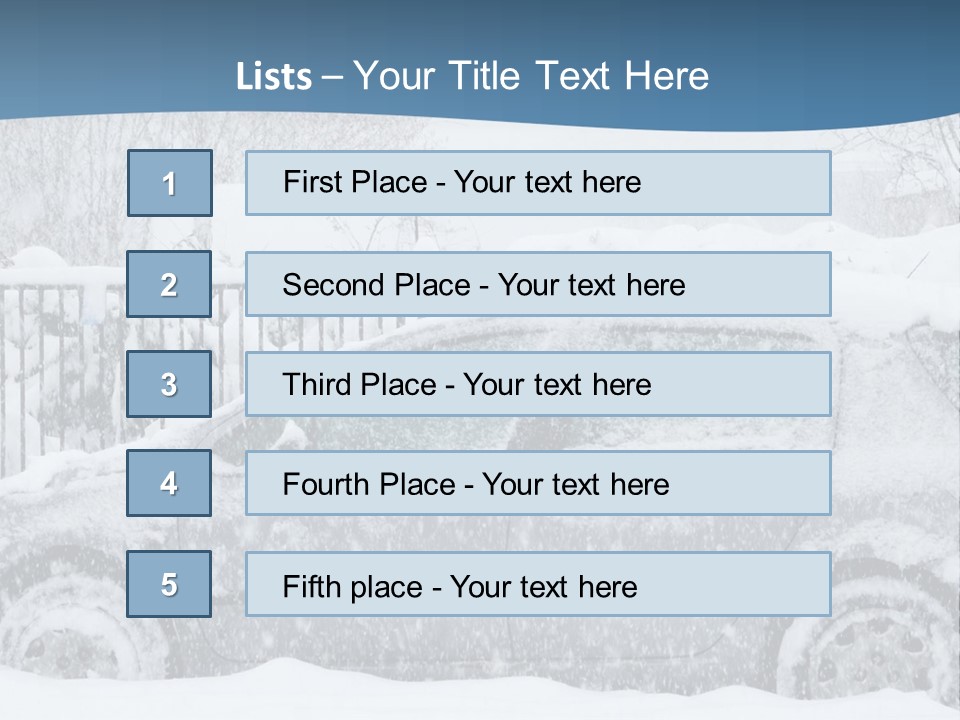 Season Climate Snowstorm PowerPoint Template