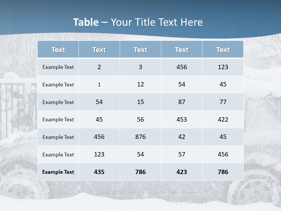 Season Climate Snowstorm PowerPoint Template