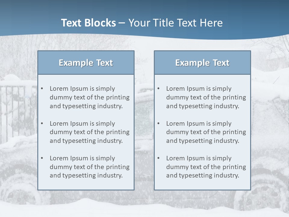 Season Climate Snowstorm PowerPoint Template