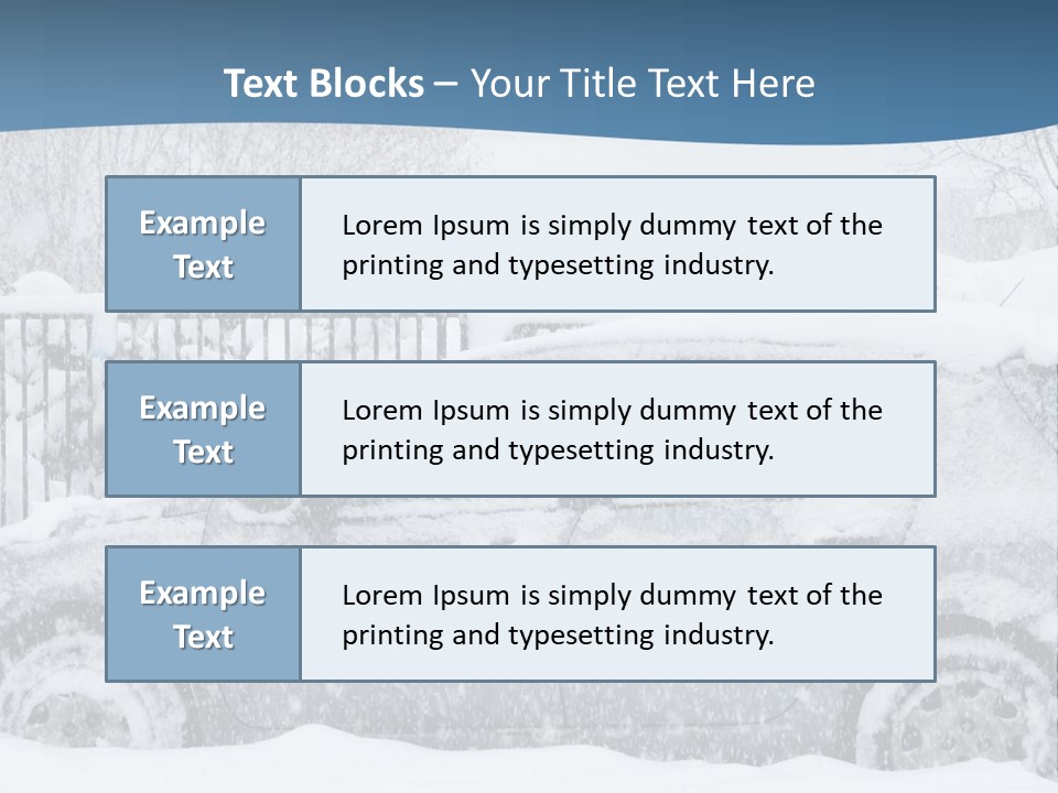 Season Climate Snowstorm PowerPoint Template