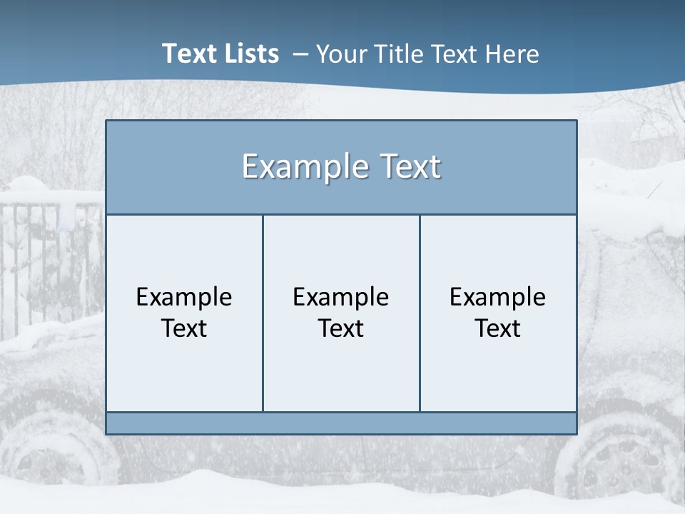 Season Climate Snowstorm PowerPoint Template