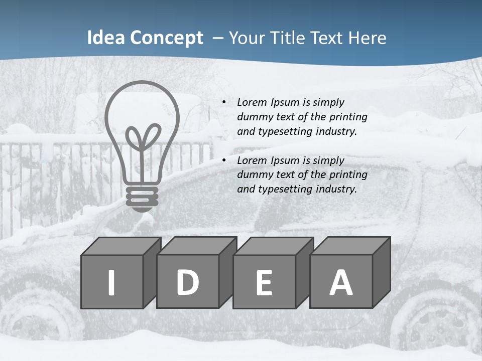Season Climate Snowstorm PowerPoint Template