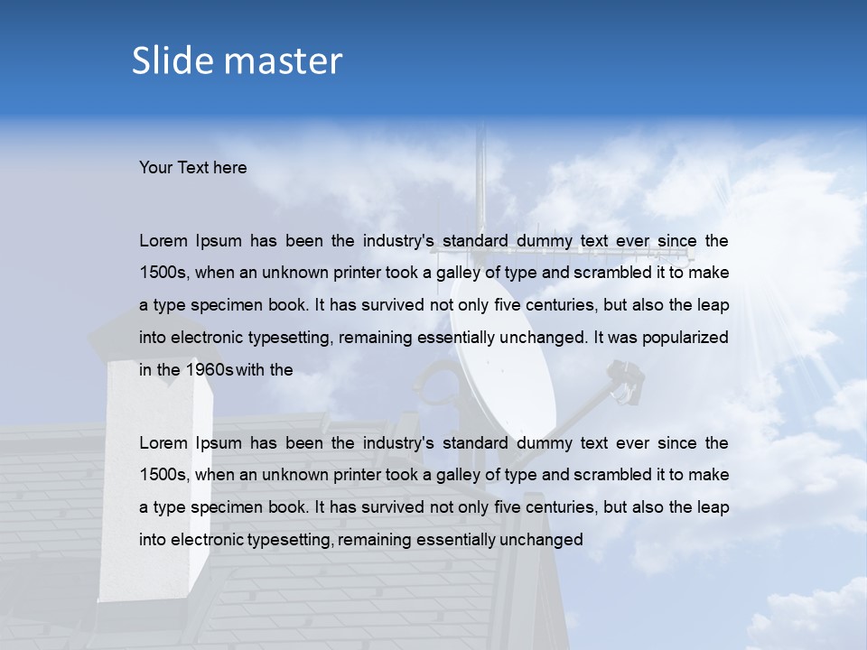 Frequency Broadband Receiver PowerPoint Template