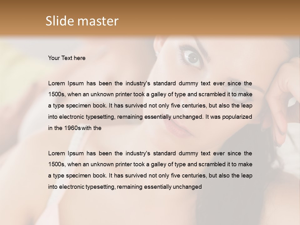 Not Speaking Sofa Pretty PowerPoint Template