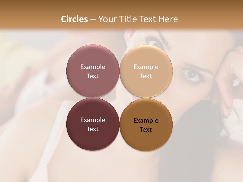 Not Speaking Sofa Pretty PowerPoint Template