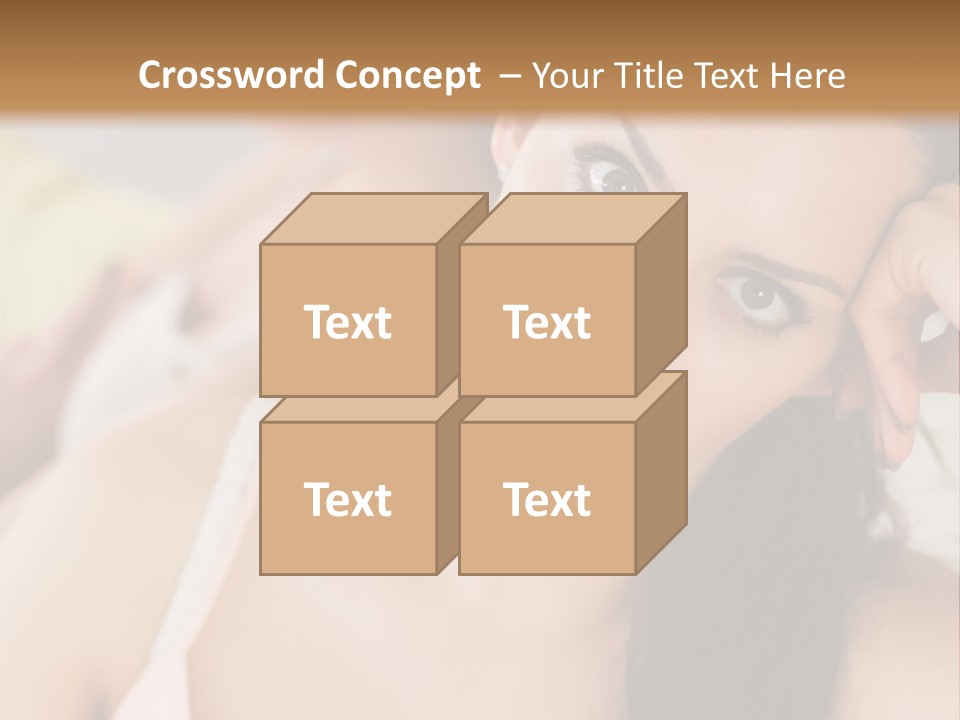 Not Speaking Sofa Pretty PowerPoint Template