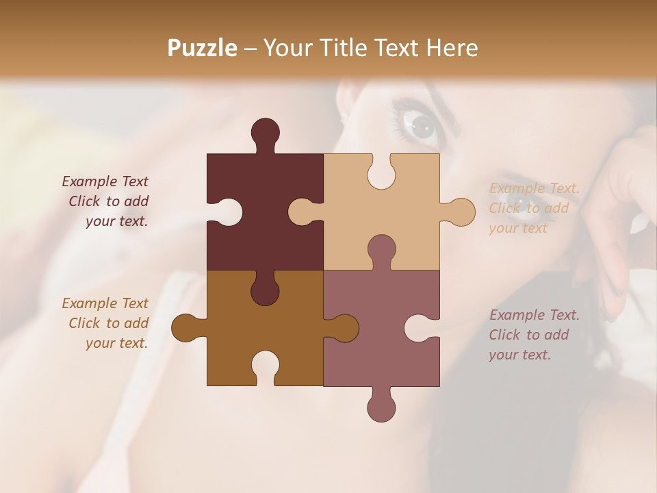 Not Speaking Sofa Pretty PowerPoint Template